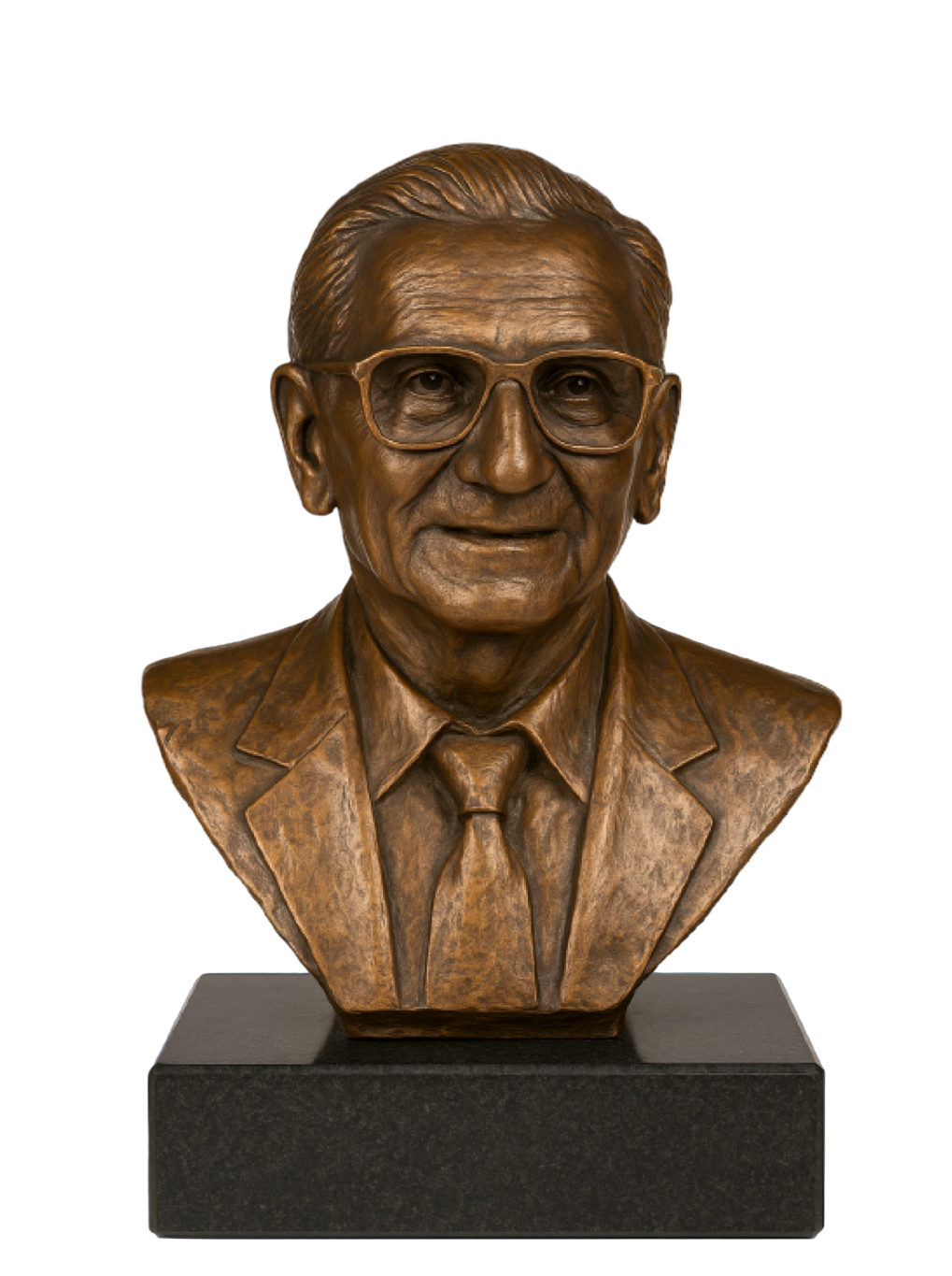 Bronze bust of Milton Benamor